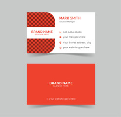 Corporate Business Card Design, Visiting Card, Creative and Clean Business card Template.