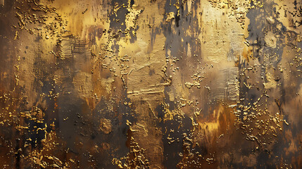 Luxurious golden abstract background with rich metallic textures and depth