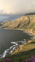 Mounty road at sunset 