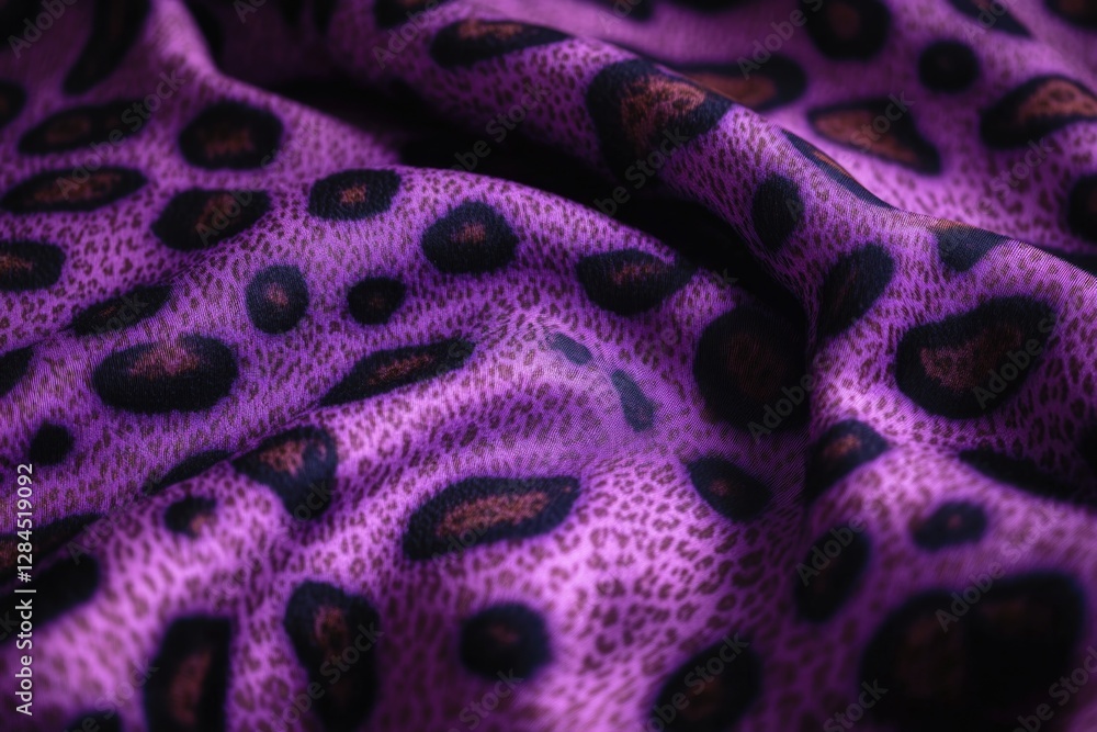 Poster close-up of a patterned material with leopard spots.