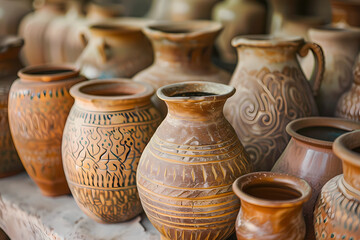 Marajoara pottery is an ancient ceramic tradition from the Marajó Island in Brazil, known for its intricate geometric and zoomorphic designs