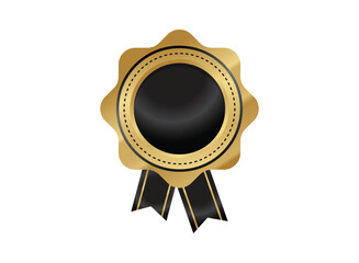 Illustration of an Golden Badge