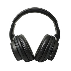 Modern and sleek black over-ear headphones