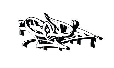 GOLD graffiti tag style design