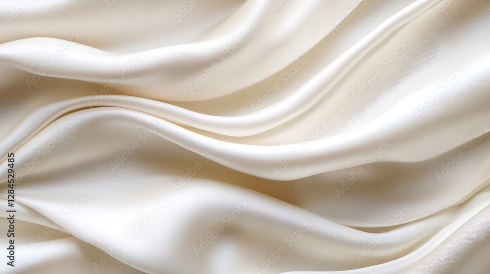 Poster soft and smooth satin fabric elegantly draped in gentle folds creating a rich texture : generative a