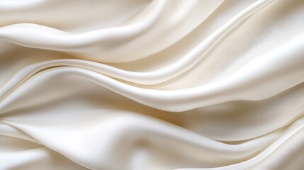 Obraz premium Soft and smooth satin fabric elegantly draped in gentle folds creating a rich texture : Generative AI