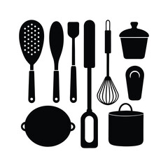 set of kitchen tools