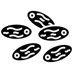 Dates (Fruit for Iftar) Glyph  Icon