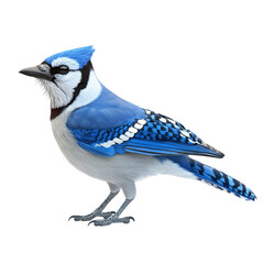 Majestic Blue Jay Bird Vibrant Colors Striking Pose Nature Beauty