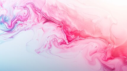 Fototapeta premium Abstract Pink and Blue Fluid Acrylic Painting