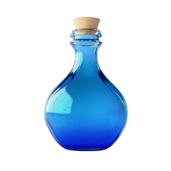 A vibrant blue potion bottle awaits its magical purpose Mystery and enchantment fill the air