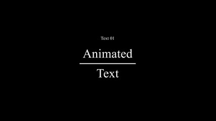Minimal Animated Text Motion