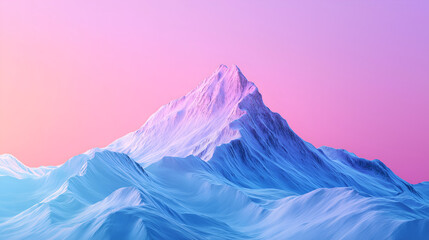 snow covered mountains in winter