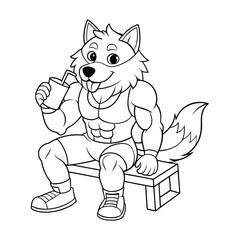 Wolf  coloring Page 
