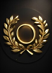 golden laurel wreath