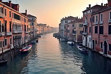 Obraz premium Venice: Empty Canals and Reflections - 02