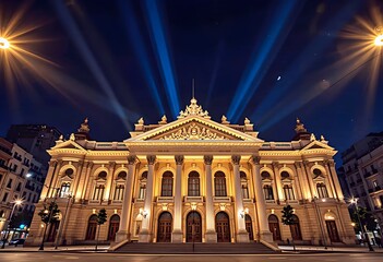 Obraz premium Buenos Aires: Illuminated Colón Theater