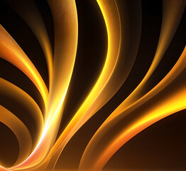 Fototapeta premium Neon gradient wave light in pink and blue tones on dark background creating futuristic and vibrant visuals for modern tech-inspired or artistic abstract.generative ai