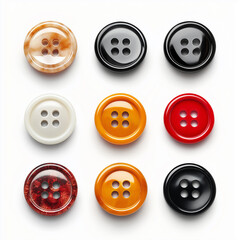 Fototapeta premium buttons Isolated on white Background