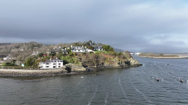 Barmouth and Barmouth Estuary in North Wales, UK