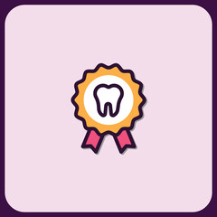 Dental Excellence Award Icon Design
