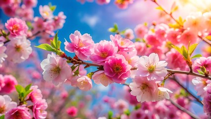 Fototapeta premium pink cherry blossoms