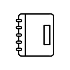 Notebook Icon Vector Art Illustration for Office Work and Digital Design