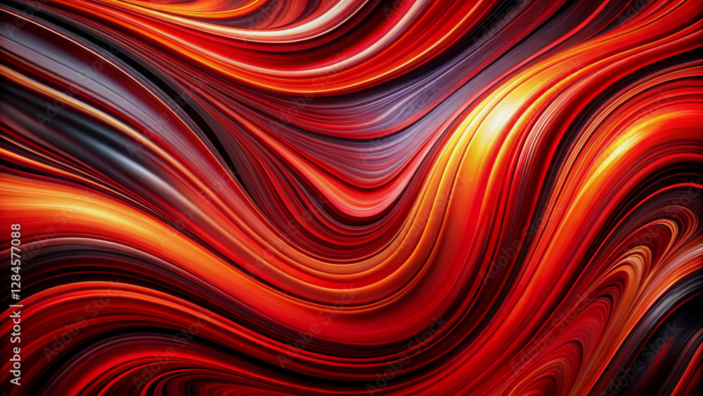 Poster abstract swirling colors flowing dynamically