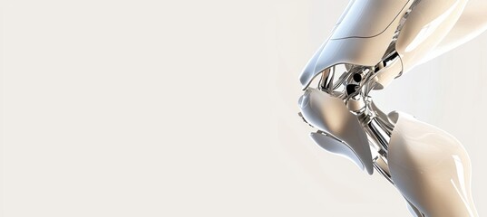 Knee Endoprosthesis Design Concept for Medical Technology Posters or Educational Material