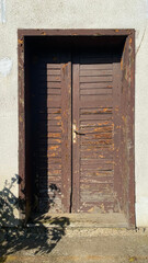 Old wooden door
