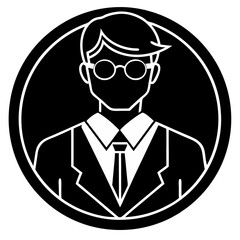 Teacher Professor Icon Set Vector Art Illustration for Education and Academic Designs