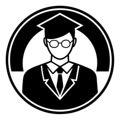 Teacher Professor Icon Set Vector Art Illustration for Education and Academic Designs