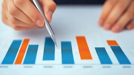 Professionals analyzing data trends to drive strategic decisions in a modern corporate setting