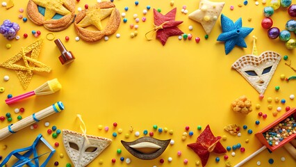 Obraz premium carnival mask on white background