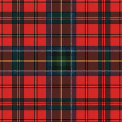 traditional tartan pattern of Scotland, featuring distinctive crisscross design in various colors.