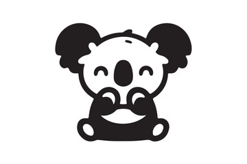 Person doing push up icon silhouette on white background. (01)