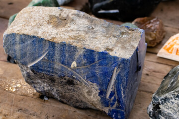 Obsidian pieces at the Teotihuacan archeological site.