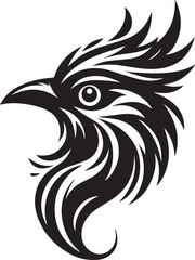 Bird head shape silhouette vector art .This is an editable and printable vector eps file