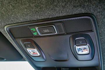 Obraz premium sos button in a modern car