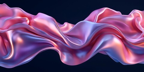 Obraz premium Abstract Flowing Fabric, Vibrant Colors (1)