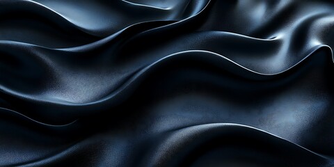 Fototapeta premium Dark Blue Silk Fabric Texture