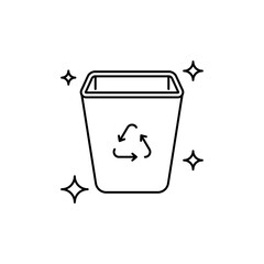 Recycling Bin Icon for Recyclable Items
