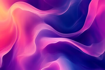 Fototapeta premium Abstract vibrant pink, purple, and blue wave background.