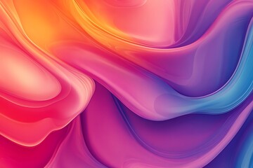 Fototapeta premium Abstract vibrant swirling color waves background.