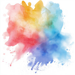 watercolors Isolated on white Background