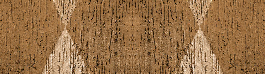 Abstract geometric monochrome decorative plaster texture. Imitation of bark beetle tracks. Clean space for your design.