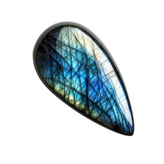 Labradorite Gemstone Eye Isolated on Transparent Background