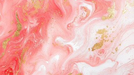 Luxury Pink Marble Texture with Alcohol Ink Effect
