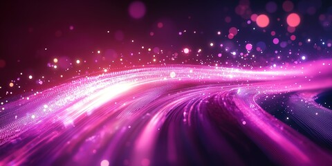 Obraz premium Colorful abstract background with swirling light trails and sparkling particles in vibrant tones