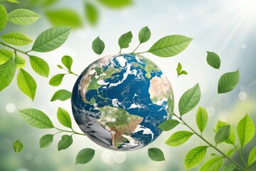 Happy Earth day concept background .Vector eco illustration for social poster, banner or card on the theme of saving the planet. Make everyday earth day